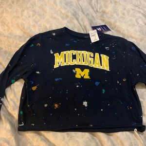 Michigan “paint-splattered” crop top